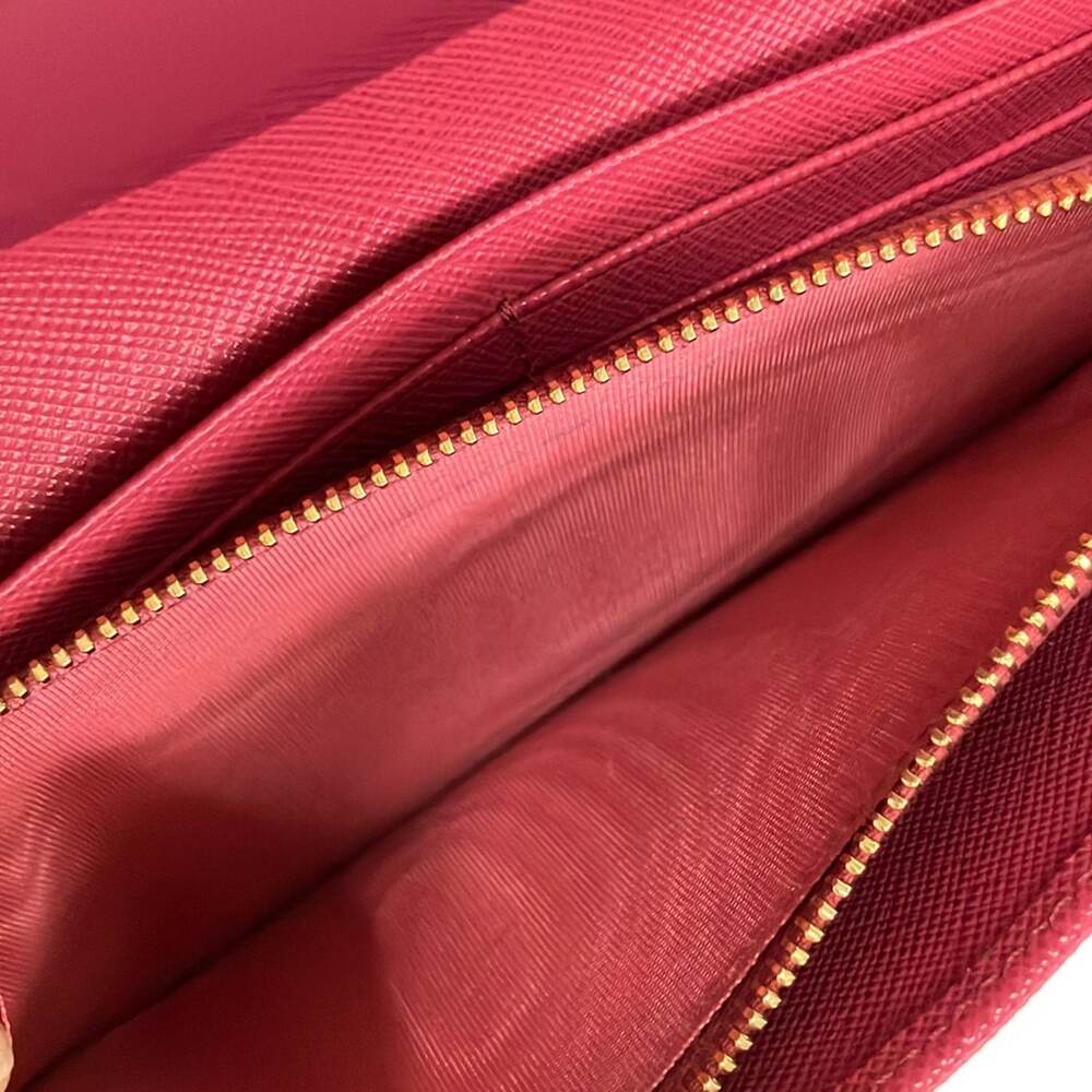 Prada Long Wallet 1MH132 Black Hibiscus - Picture 5 of 7